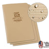 Rite In The Rain - [ Universal ] 4.5 x7 Side Staple with Field Flex Cover Notebook [ Tan ]