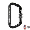 Fusion - TAZO III Screw Gate Aluminum Carabiner [ Black ]